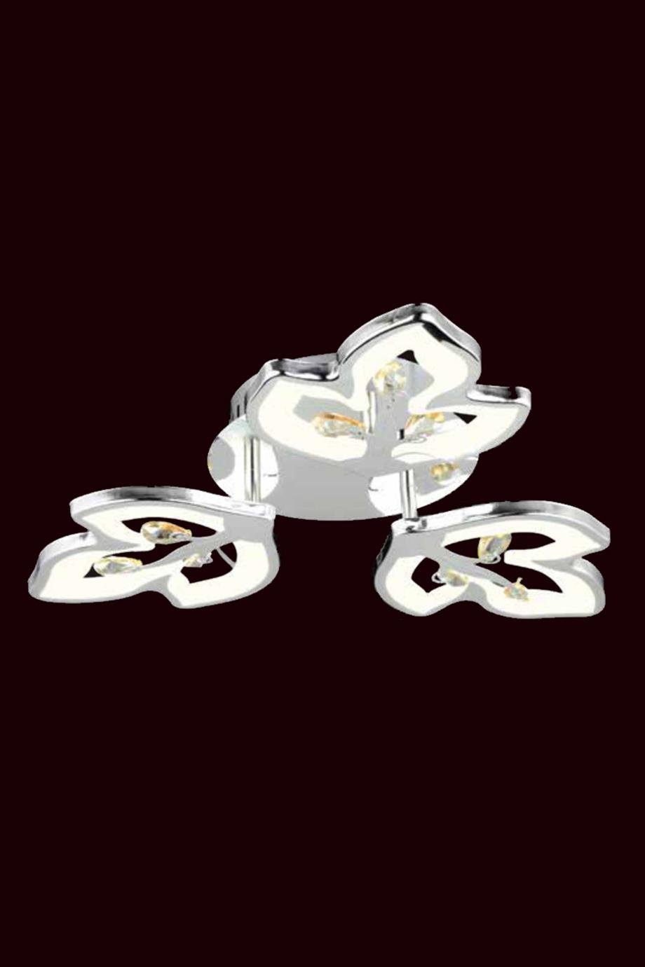 Avizeler  40Watt Kumandalı  Plafonyer Avize - Krom