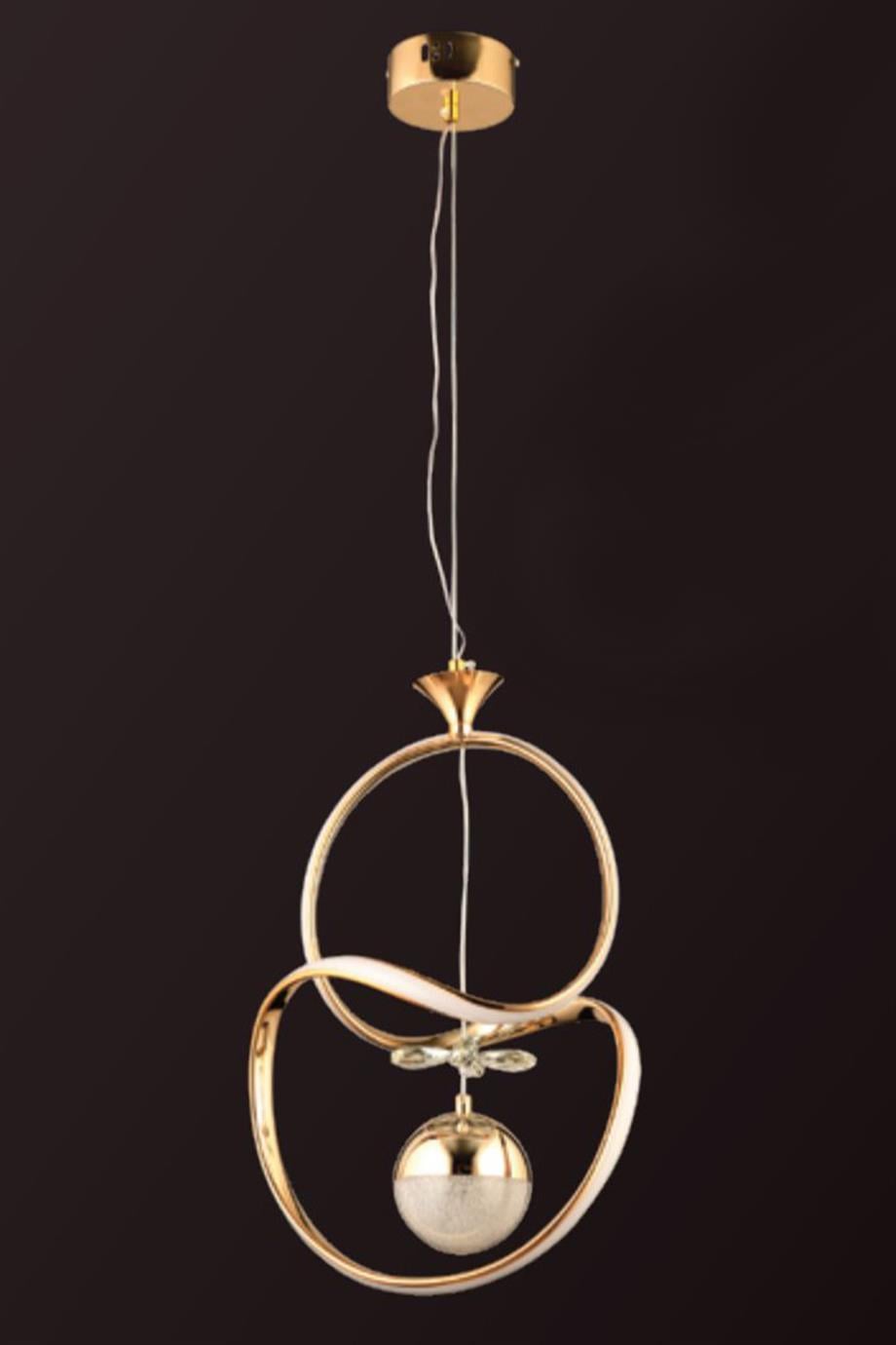 Avizeler  50W Gold Sarkıt Led Avize 