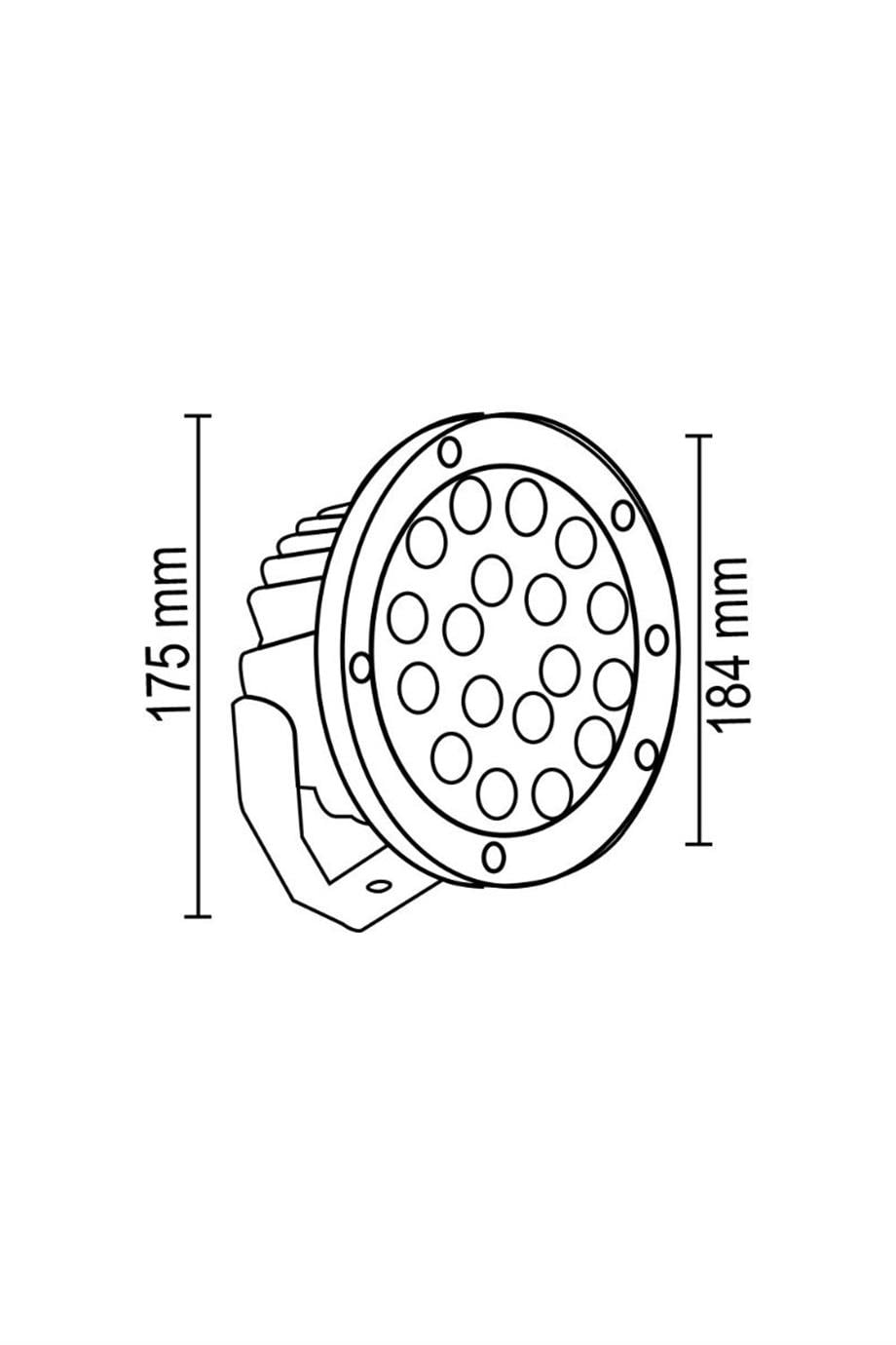 Bahçe Aydınlatmaları  Bahçe Aydınlatma Armatürü 18Watt