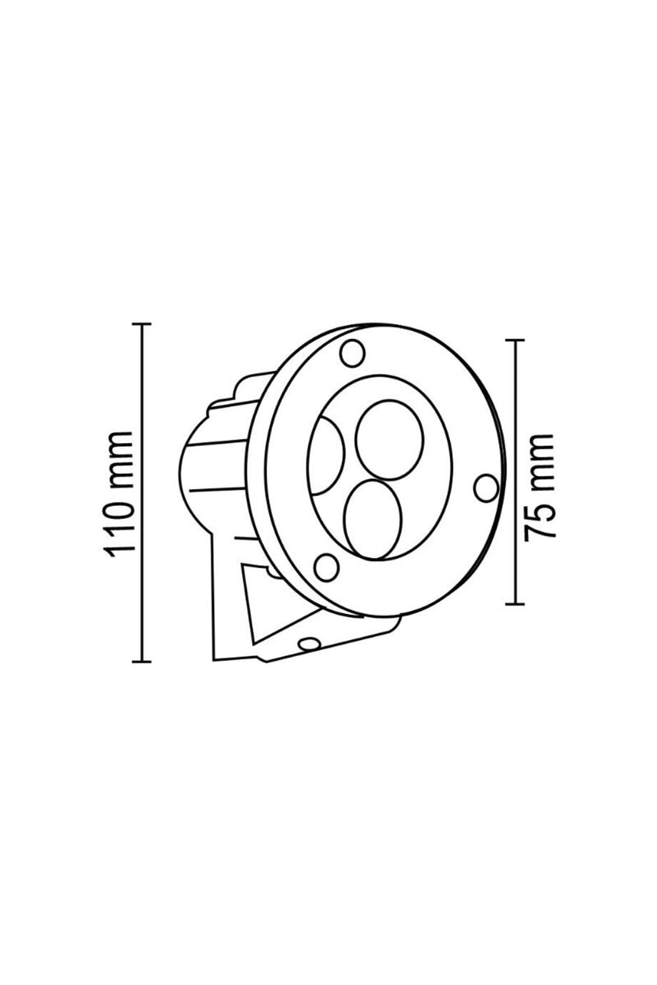 Bahçe Aydınlatmaları  Bahçe Aydınlatma Armatürü 3Watt