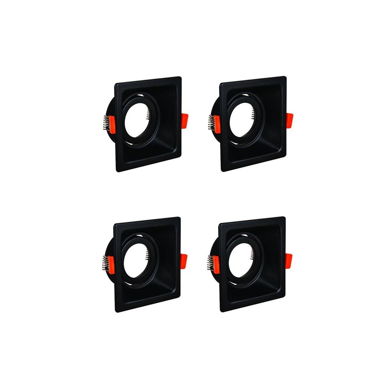 Led Çerçeveli Cam Spotlar Metal Kasalar  Forlife Asos - 4 Adet