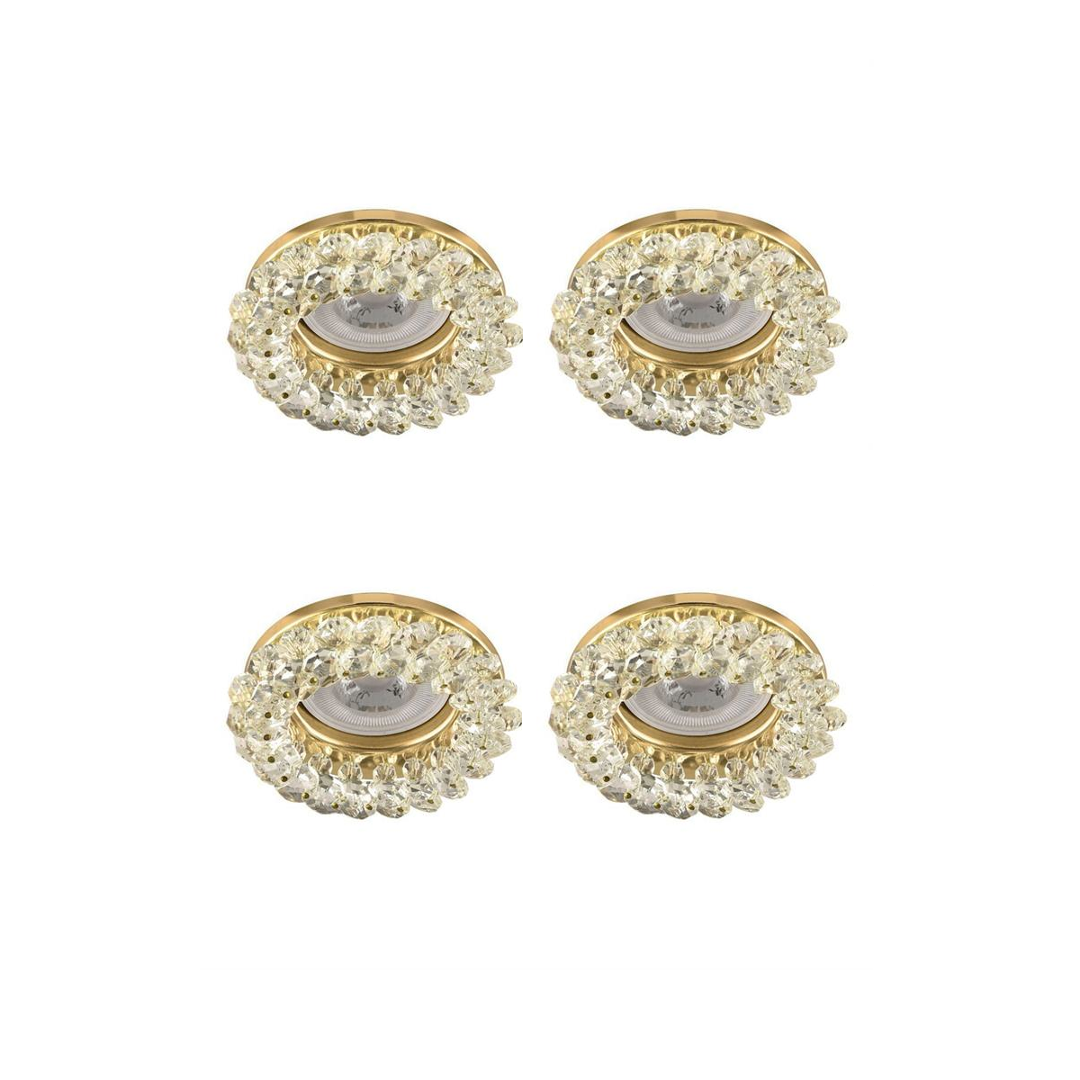 Spotlar  Goldx Sıva Altı Cam Spot Gold - 4 Adet