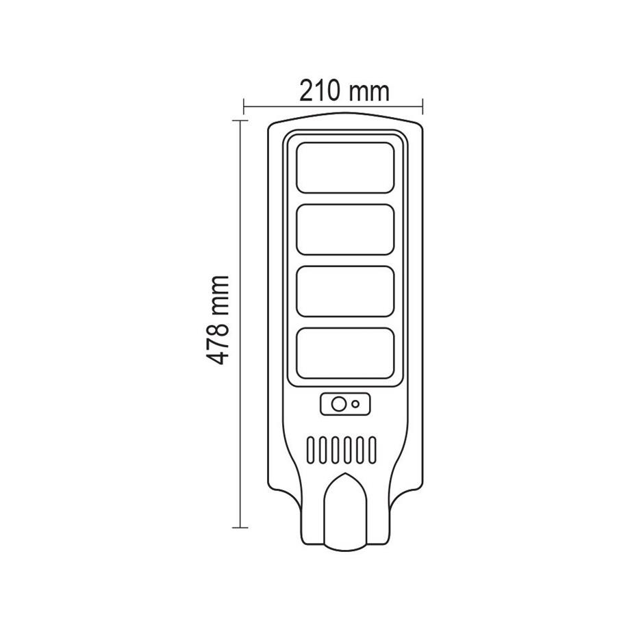Solar Ürünler 15W Solar Alev Efektli Meşale - Lambasan 120W Solar Sokak Lambası