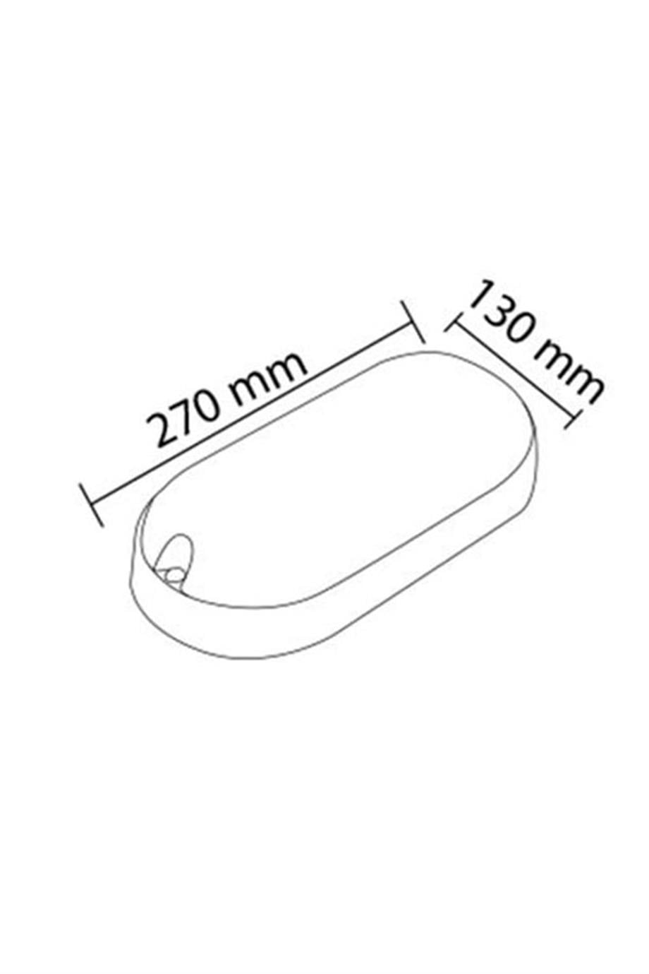 IP65 Gloplar 22W Beyaz Oval Glop - Lambasan 22W Beyaz Oval Glop