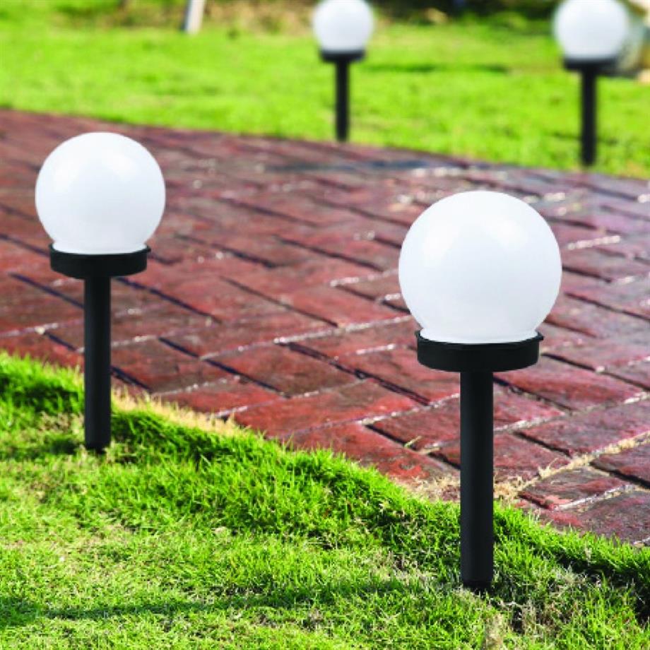Solar Ürünler 3W Solar Camlı Çim Armatürü - Lambasan 3W Solar Glop Çim Armatürü