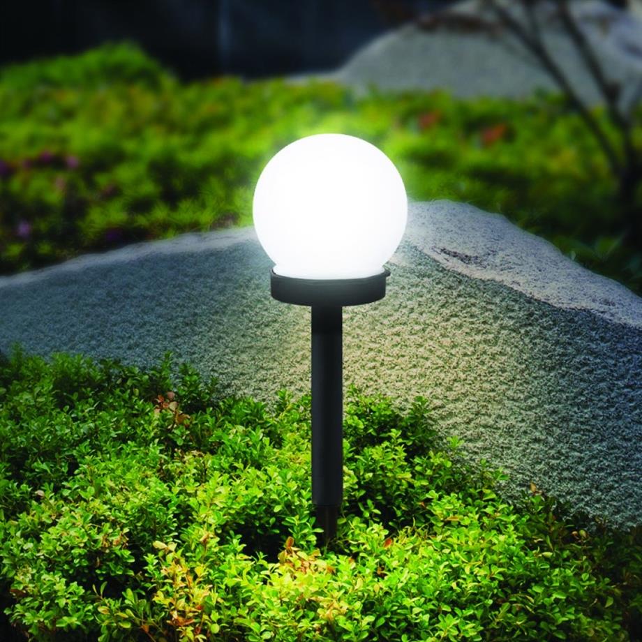 Solar Ürünler 3W Solar Camlı Çim Armatürü - Lambasan 3W Solar Glop Çim Armatürü