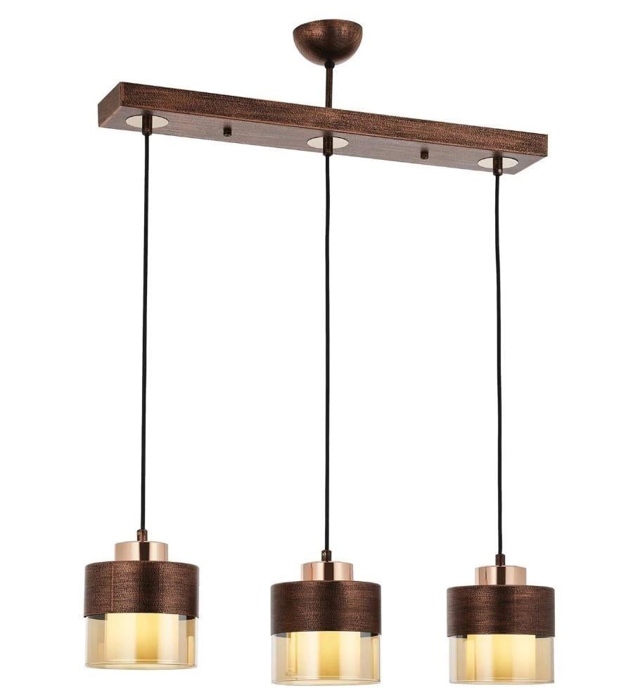 Modern Avize Bakır Patina Boyalı Modern Avize Lambasan Bakır Patina Boyalı Modern Avize