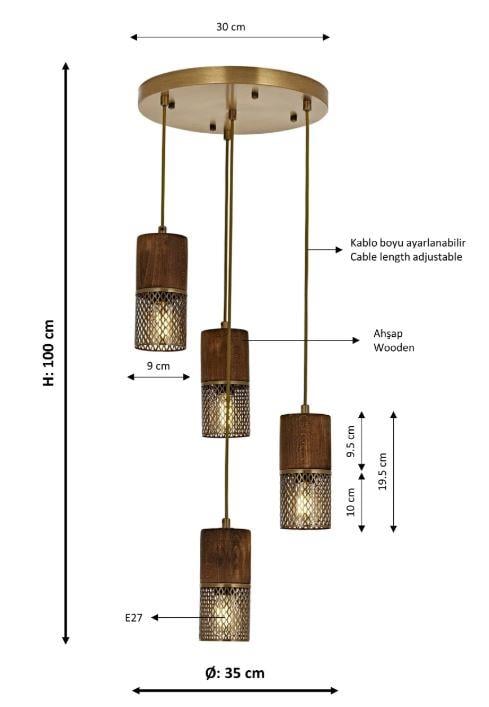 Retro Avize Eskitme Kaplama Sarkıt Avize Eskitme Kaplama Sarkıt Avize