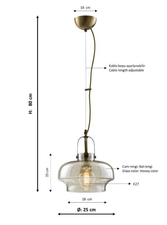 Tekli Avize Eskitme Kaplamalı Modern Avize Lambasan Eskitme Kaplamalı Modern Avize