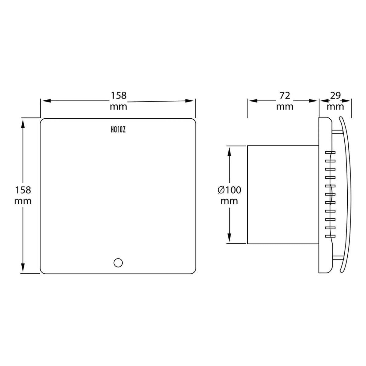 Fan Felix Fan 100 Felix Fan 100 m³ 12 Watt-Beyaz-4lü