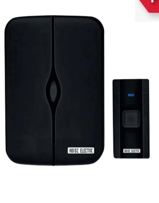 Sensörler Horoz Nero-d 4,5vdc Full Siyah Kablosuz Kapı Zili Horoz Nero-d 4,5vdc Full Siyah Kablosuz Kapı Zili