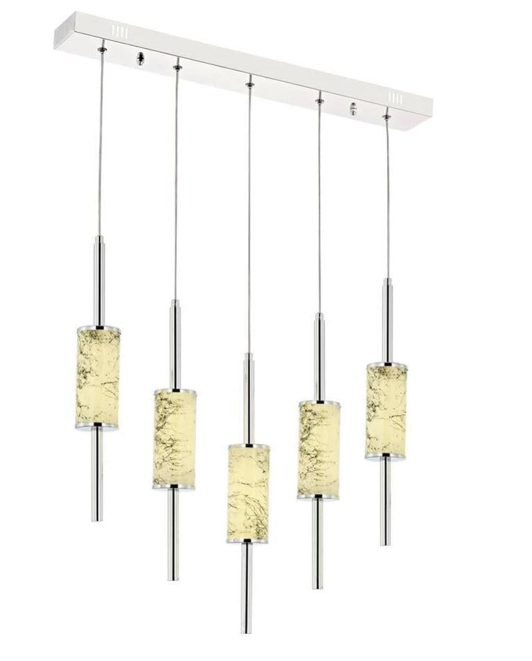 Ledli Avize  Krom Kaplama Ledli Avize Lambasan Krom Kaplama Ledli Avize