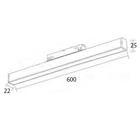 Magnet Opak Difüzörlü Magnet Armatür+DAL LS-FL-6602 Magnet Lambasan  Forlife Opak Difüzörlü Magnet Armatür+DAL
