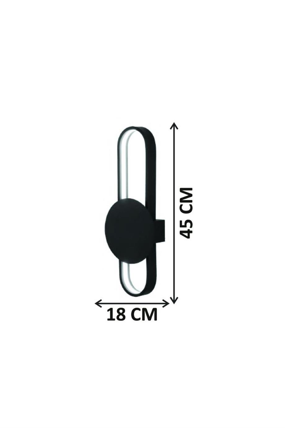 Linear Duvar Aplikleri Sıva Üstü Satürn - Lambasan 20 Watt Linear Duvar Apliği