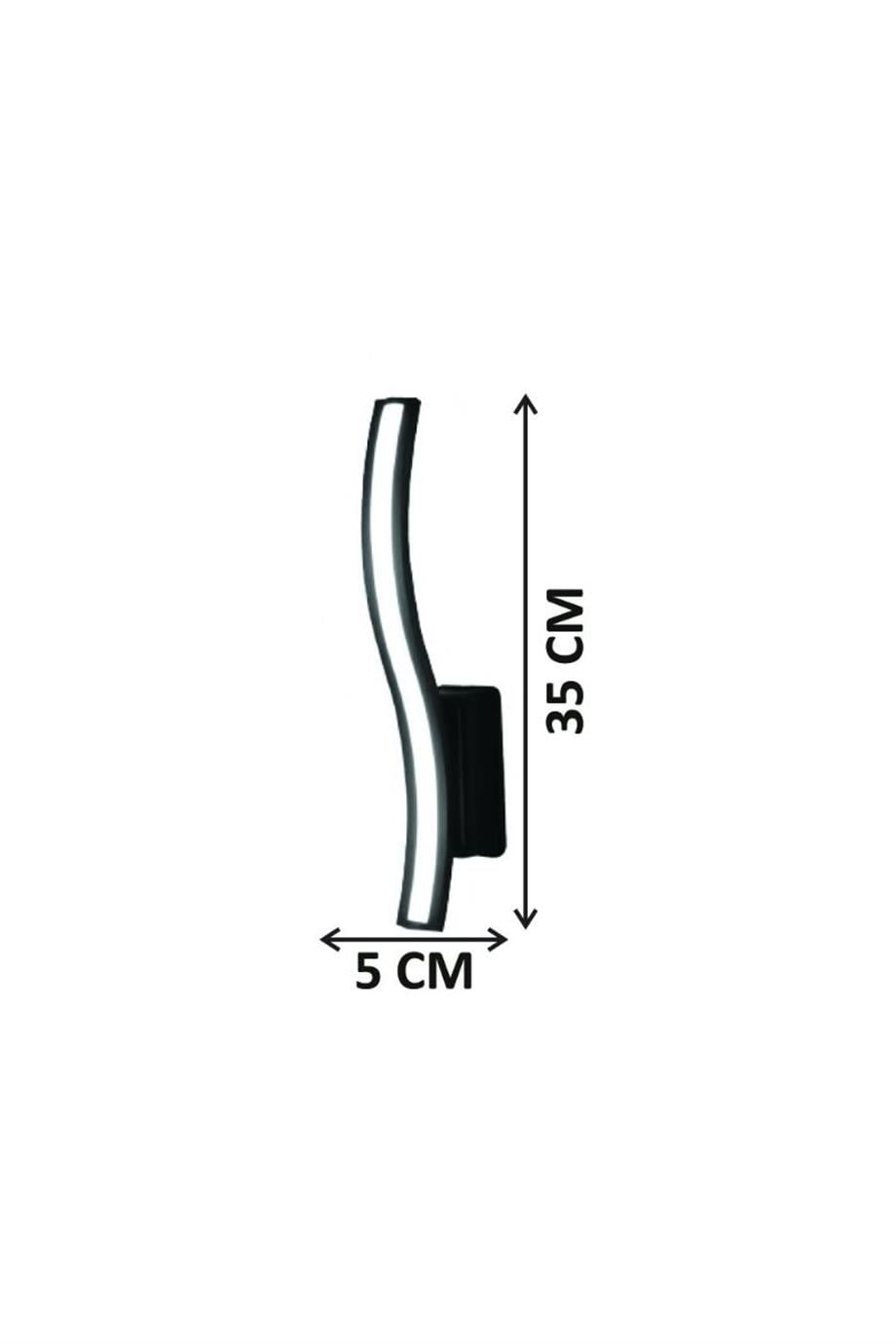 Linear Duvar Aplikleri Sıva Üstü Satürn - Lambasan 8 Watt Linear Duvar Apliği