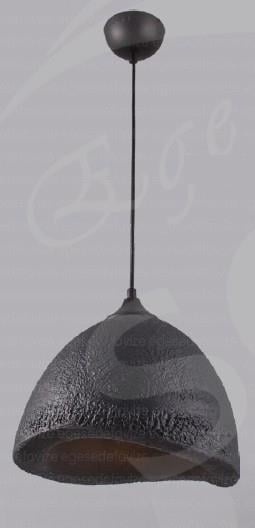 Tekli Avize Siyah Antrasit Tekli Sarkıt Avize Modern Rustik Tasarım Tekli Sarkıt Avize Antrasit