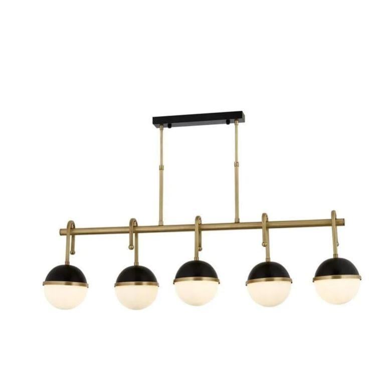 Retro Avize Siyah Boyalı ve Eskitme Kaplama Retro Avize Lambasan Siyah Boyalı ve Eskitme Kaplama Retro Avize