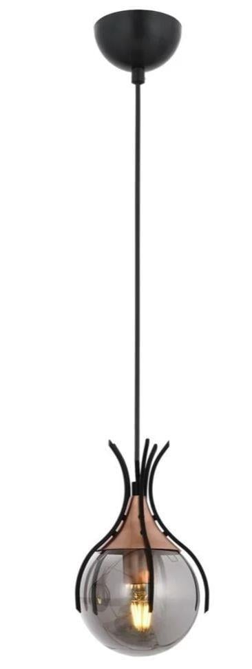 Sarkıt Avize Siyah Kaplama Tekli Sarkıt Siyah Kaplama Tekli Sarkıt