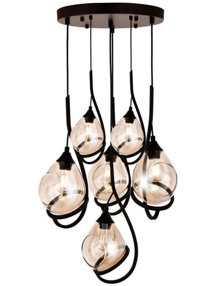 Sarkıt Avize Siyah Sarkıt Avize Lambasan Siyah Sarkıt Avize