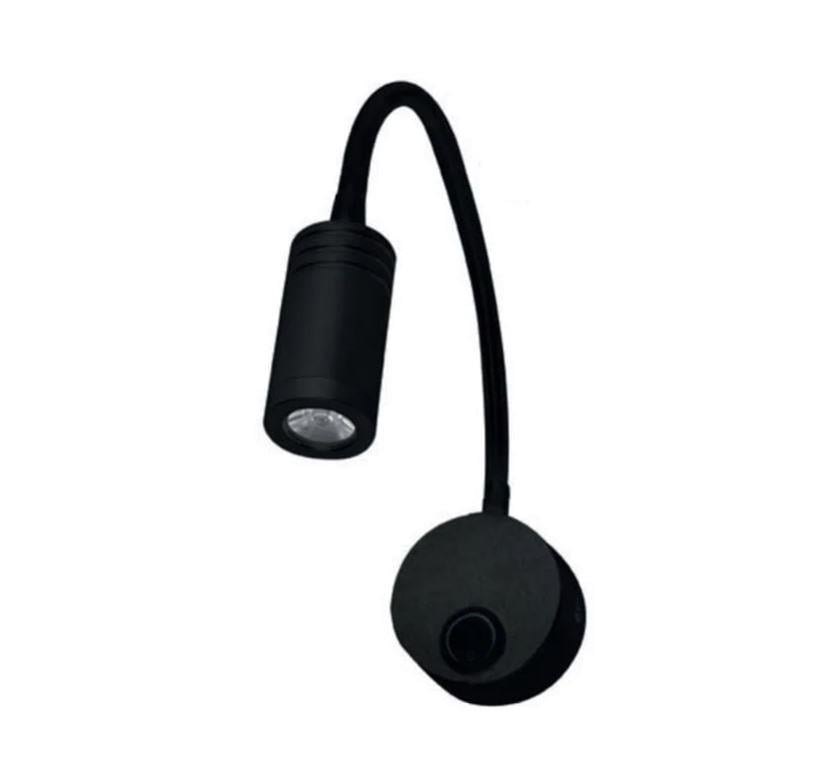 Led Aplik TURNA - 3W LED OKUMA ARMATÜR TURNA - 3W LED OKUMA ARMATÜR-SİYAH/GÜMÜŞ