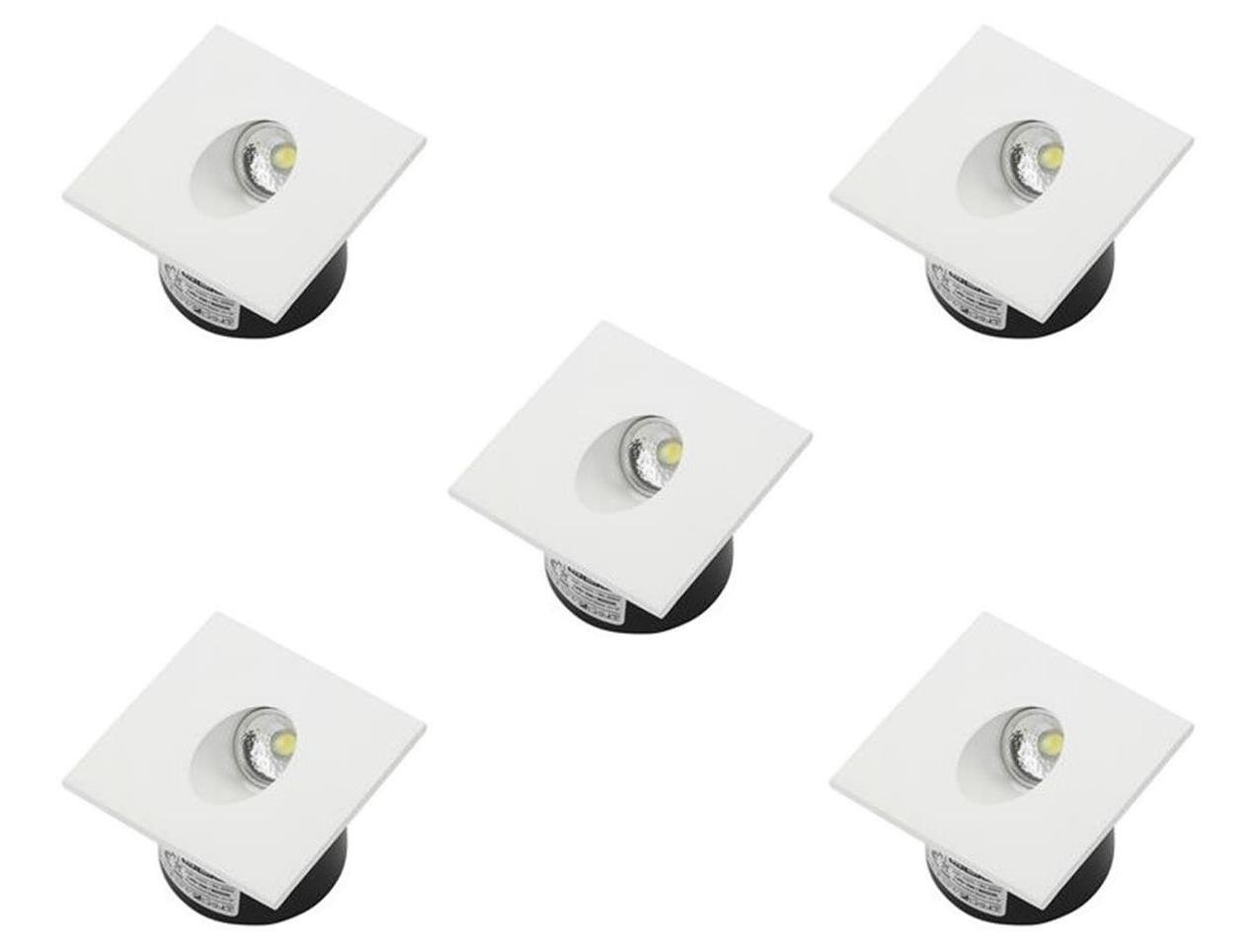 Cam Spotlar ZÜMRÜT BEYAZ-SİYAH-KROM - 3W LED GÖMME ARMATÜR ZÜMRÜT BEYAZ-SİYAH-MAT KROM - 3W LED GÖMME ARMATÜR