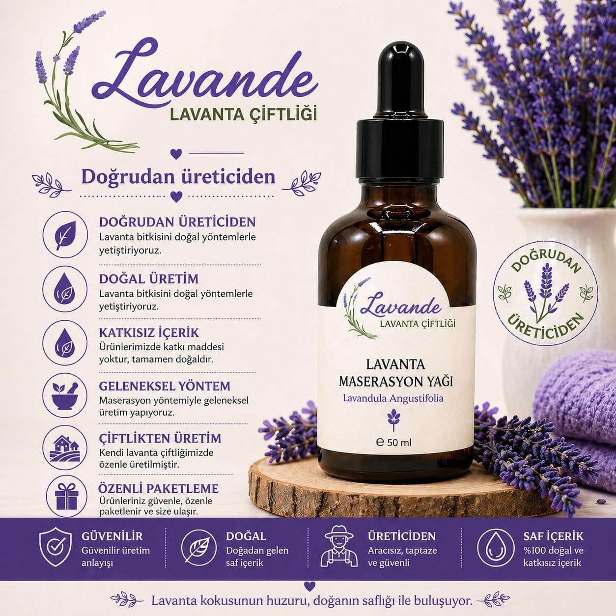 Lavanta Masaj Yağı-50ml