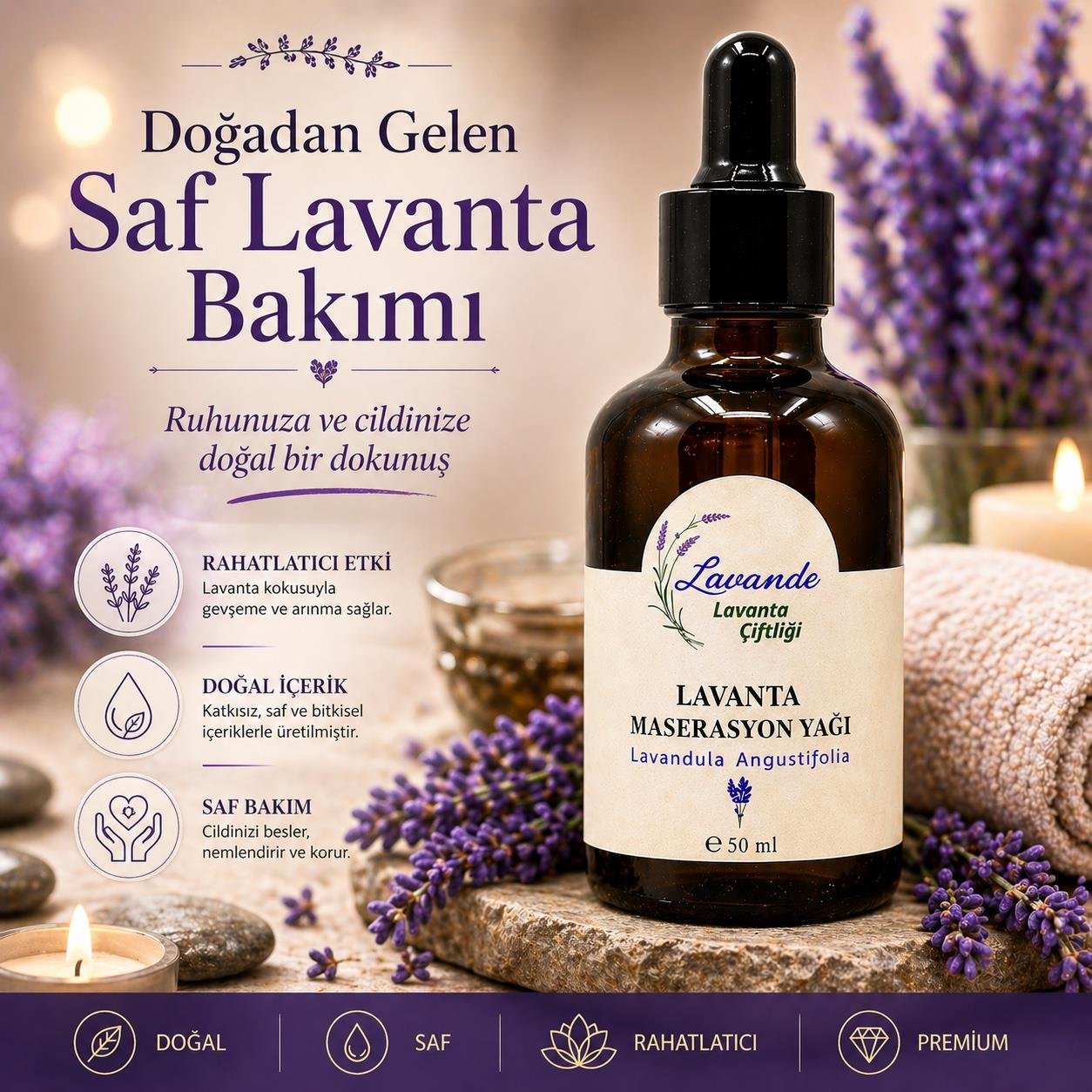 Lavanta Masaj Yağı-50ml