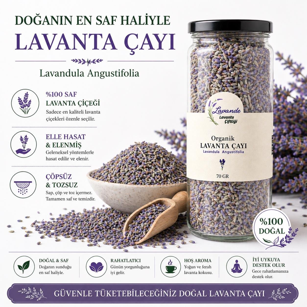 Lavanta Tomurcuk Çayı-70 gr. (2025 YENİ SEZON)