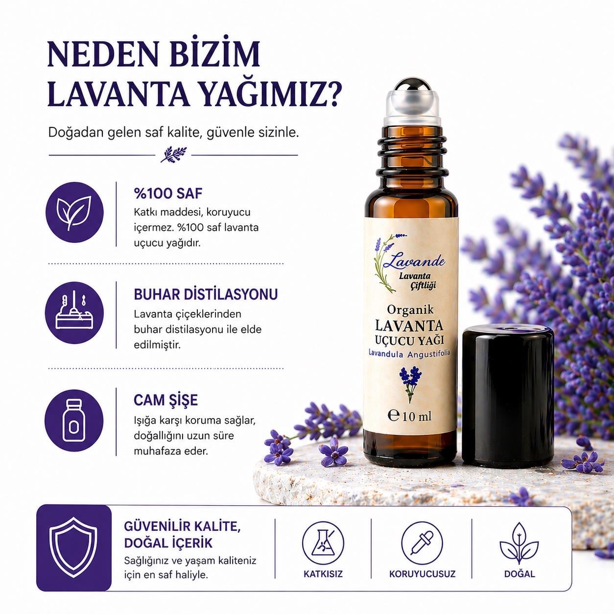 Lavanta Yağı (L. Angustifolia) 10ml-Roll on
