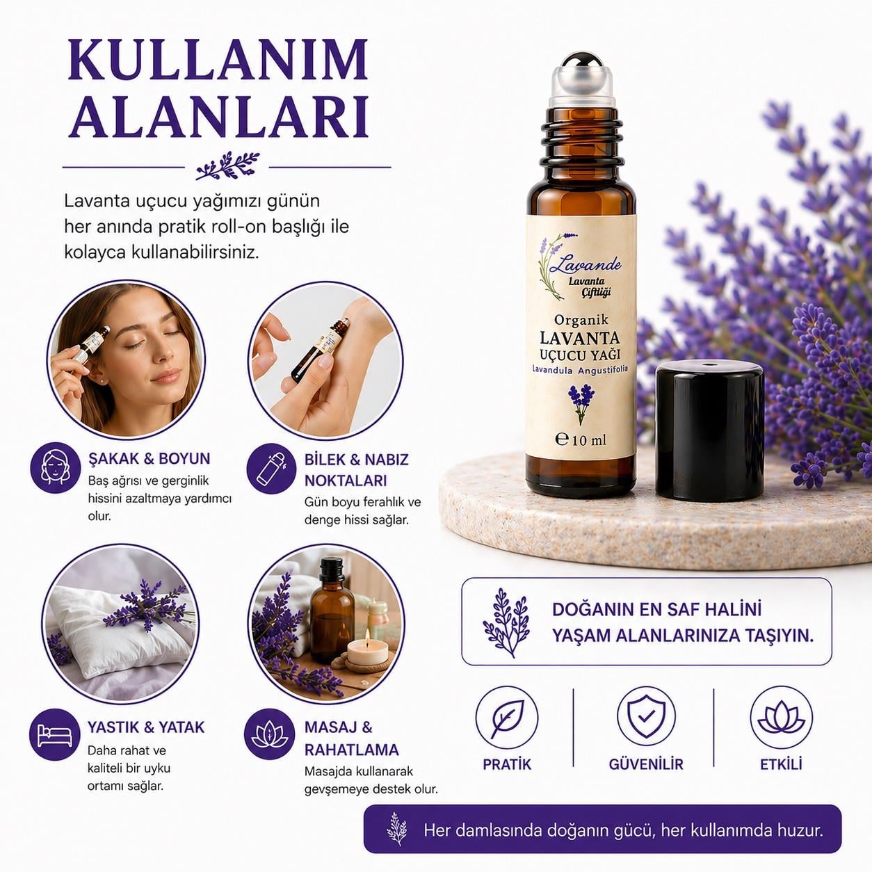 Lavanta Yağı (L. Angustifolia) 10ml-Roll on