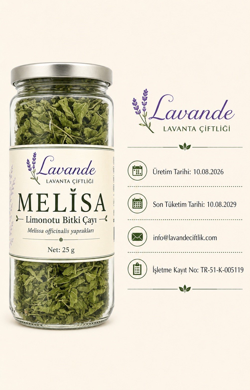 Melisa Çayı 25 gr