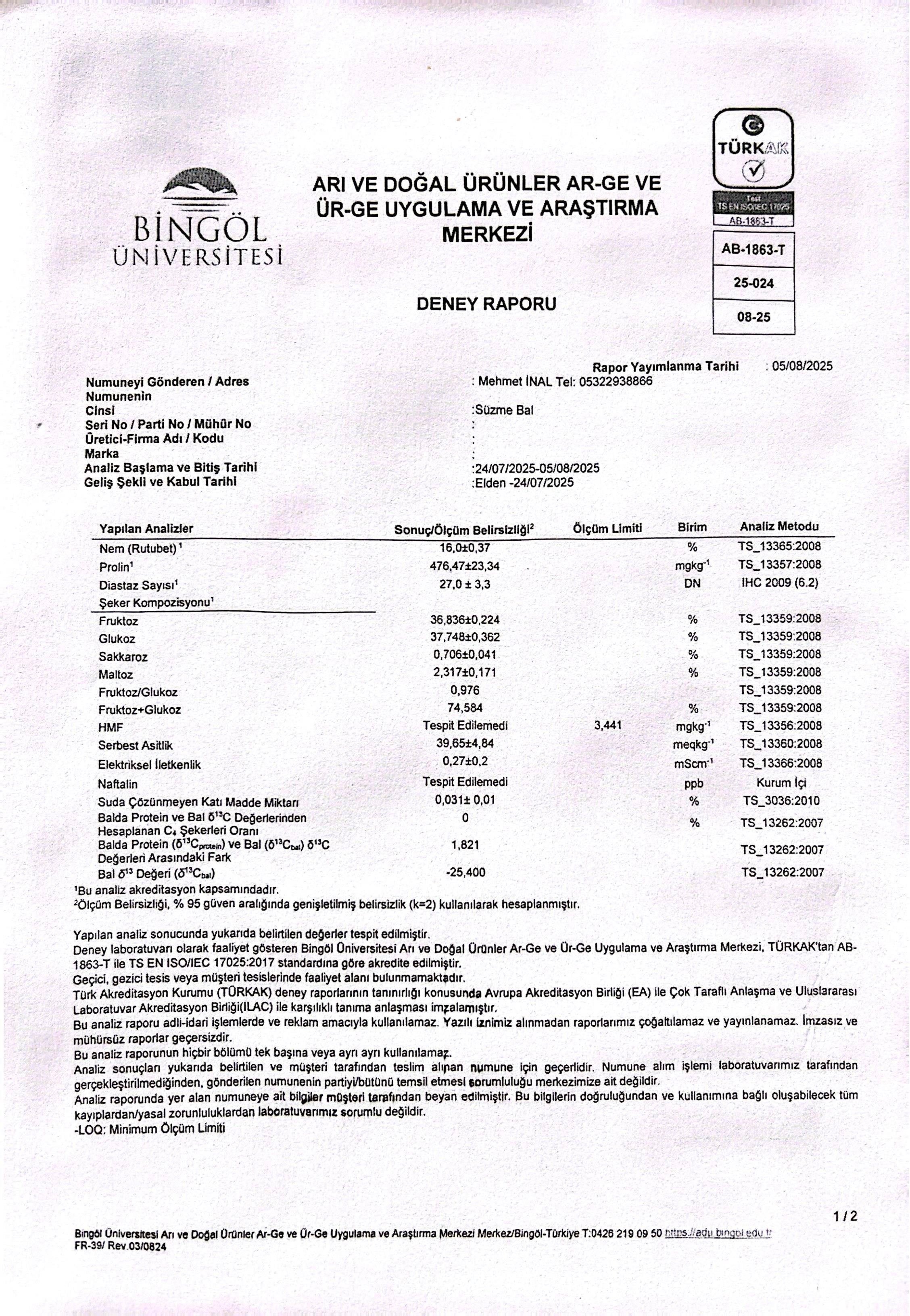 Saf Lavanta Balı 400 gr.