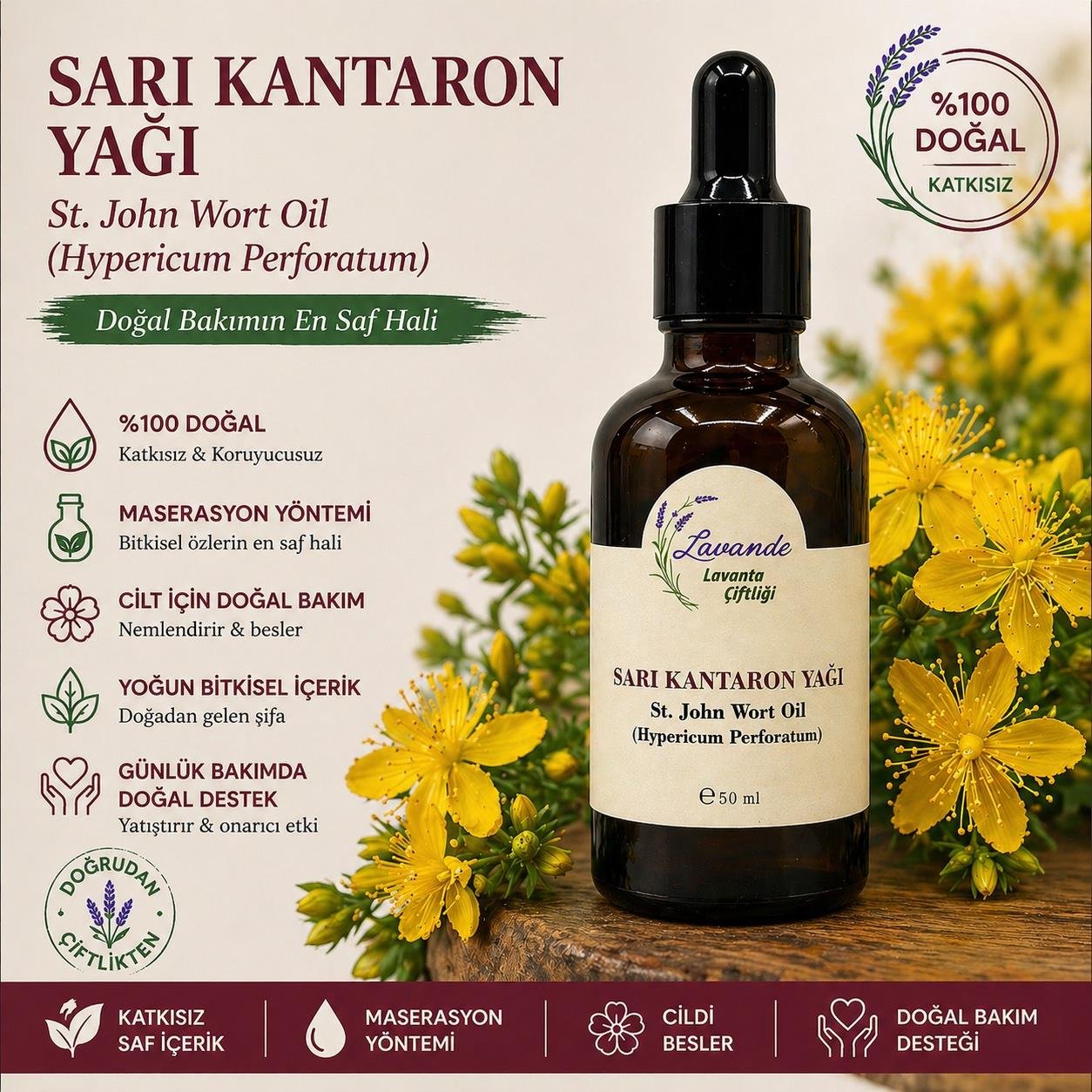 Sarı Kantaron Yağı 50 ml