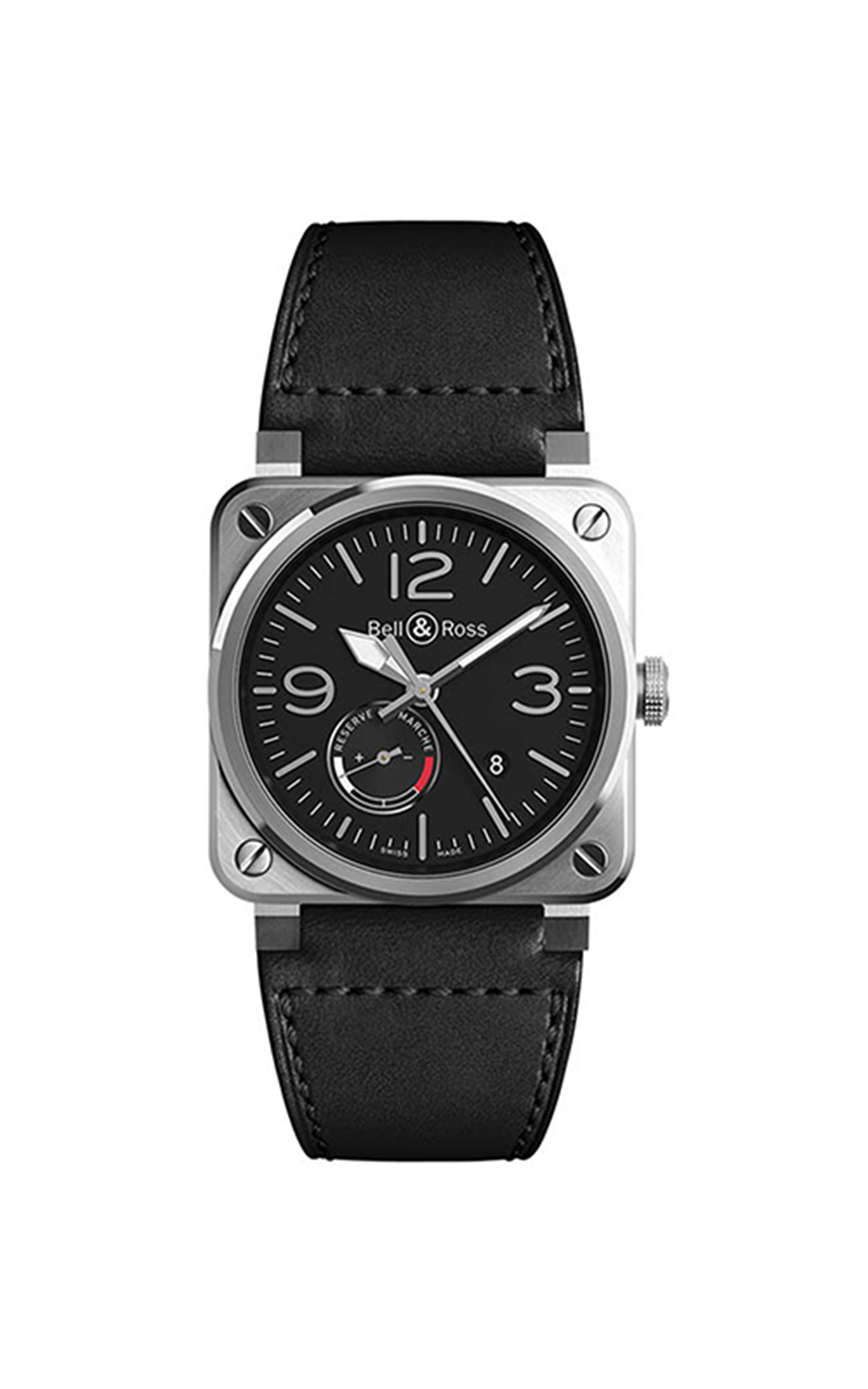 Bell Ross BR0397.BL.SI.SCA Aviation Erkek Kol Saati