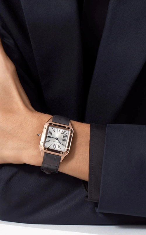 Cartier WGSA0021 Santos Dumont Erkek Kol Saati