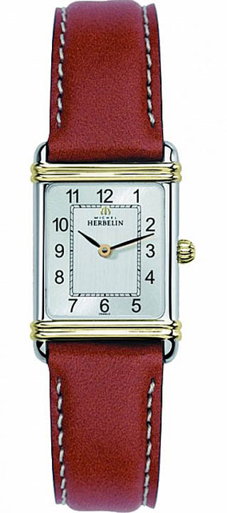 Michel Herbelin 17478-T22GO Rettangolo Kadın Kol Saati