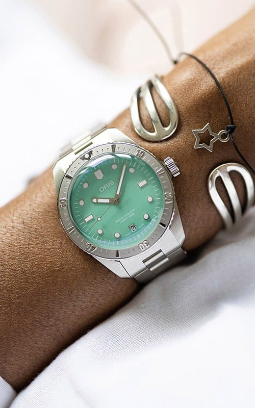Oris 01 733 7771 4057 07 8 19 18 Diver Sixty-Five Watches