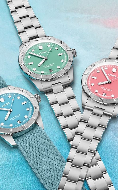 Oris 01 733 7771 4058 07 8 19 18 Diver Sixty-Five Watches