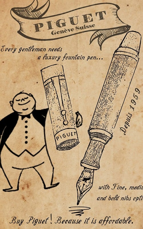 Piguet PGTAURUSR Classic Fountain Pen Pens