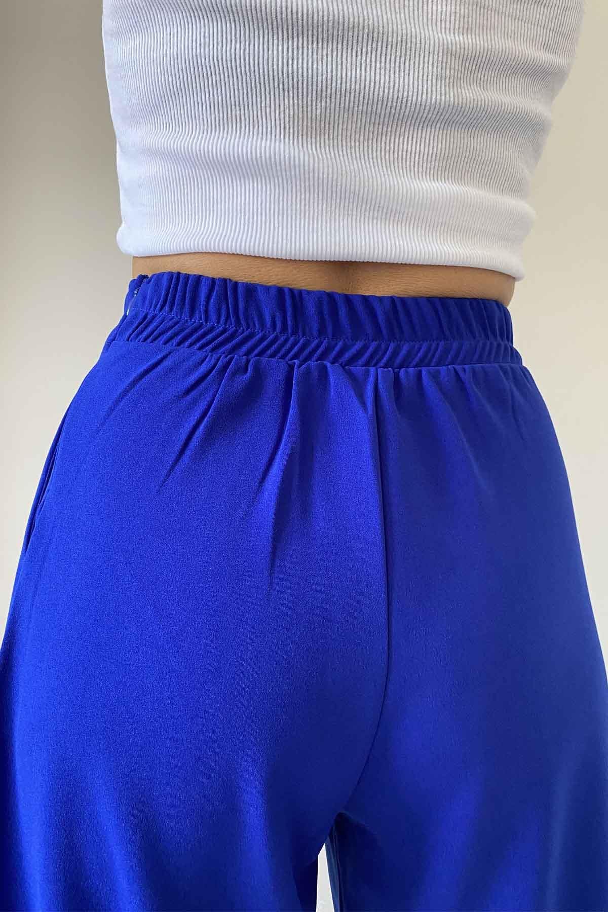 Arka Lastikli Balon Pantolon