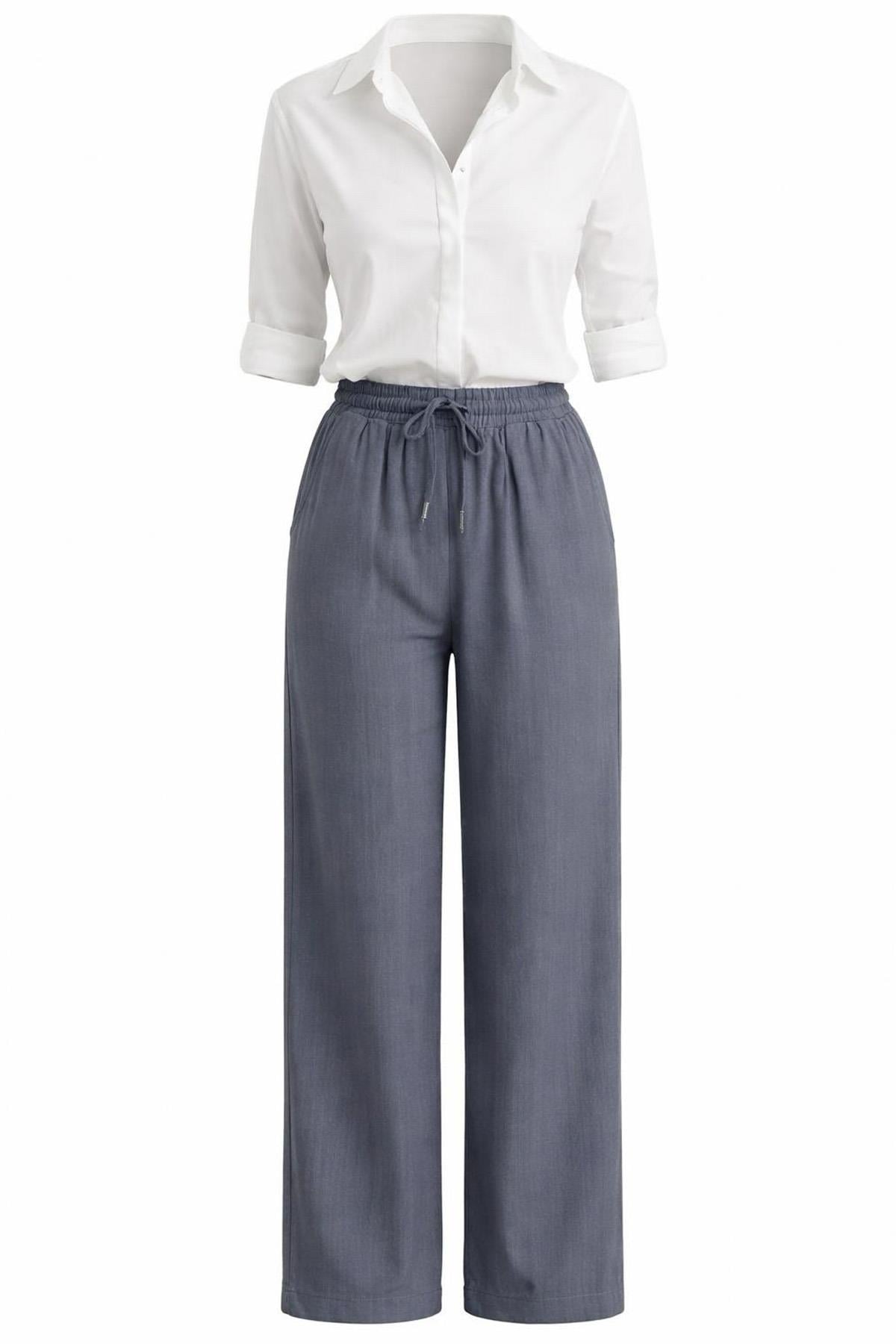 Bodrum Relax Bol Paça Keten PantolonBodrum Relax Bol Paça Keten Pantolon – Rahat Kesim Yazlık Kadın Pantolon (3XL’ye Kadar)PantolonİSTANGÜL BUTİK