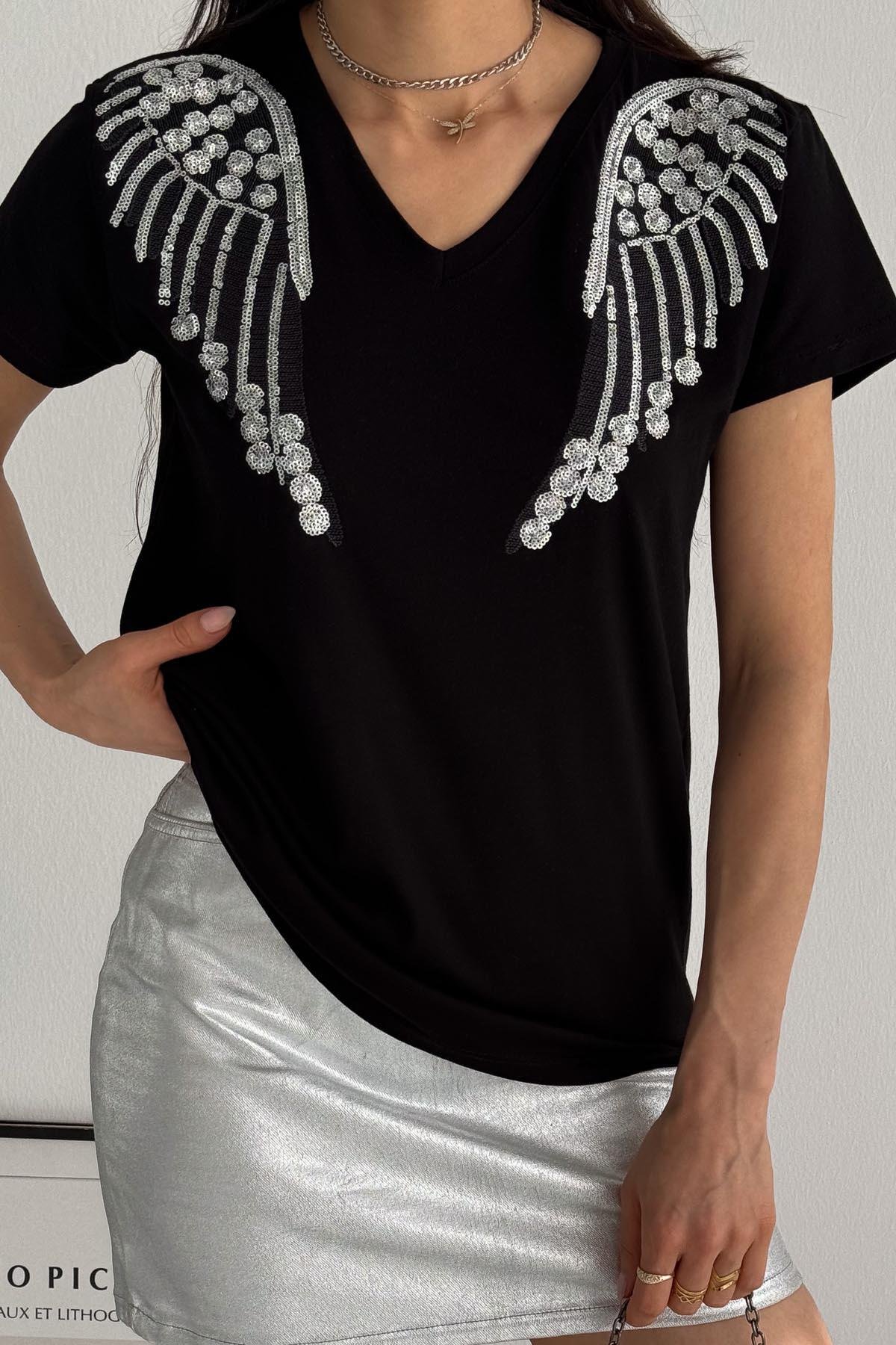 Bright Wings Nakış ve Pul Tasarım Tişört