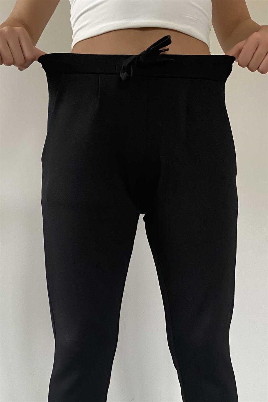 Cepli Bağcıklı Çelik Örme Pantolon