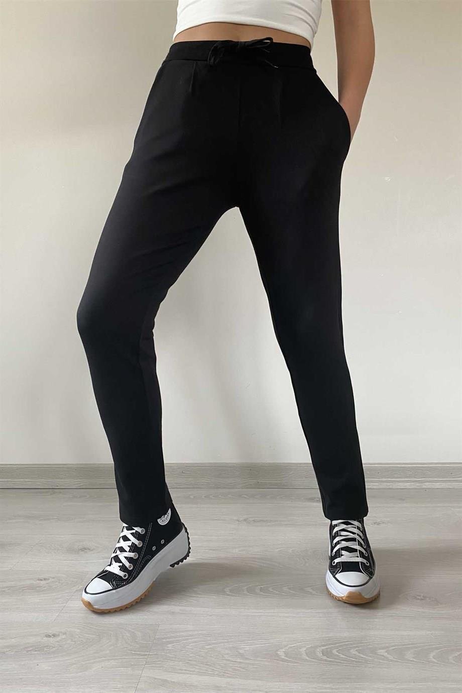 Cepli Bağcıklı Çelik Örme Pantolon