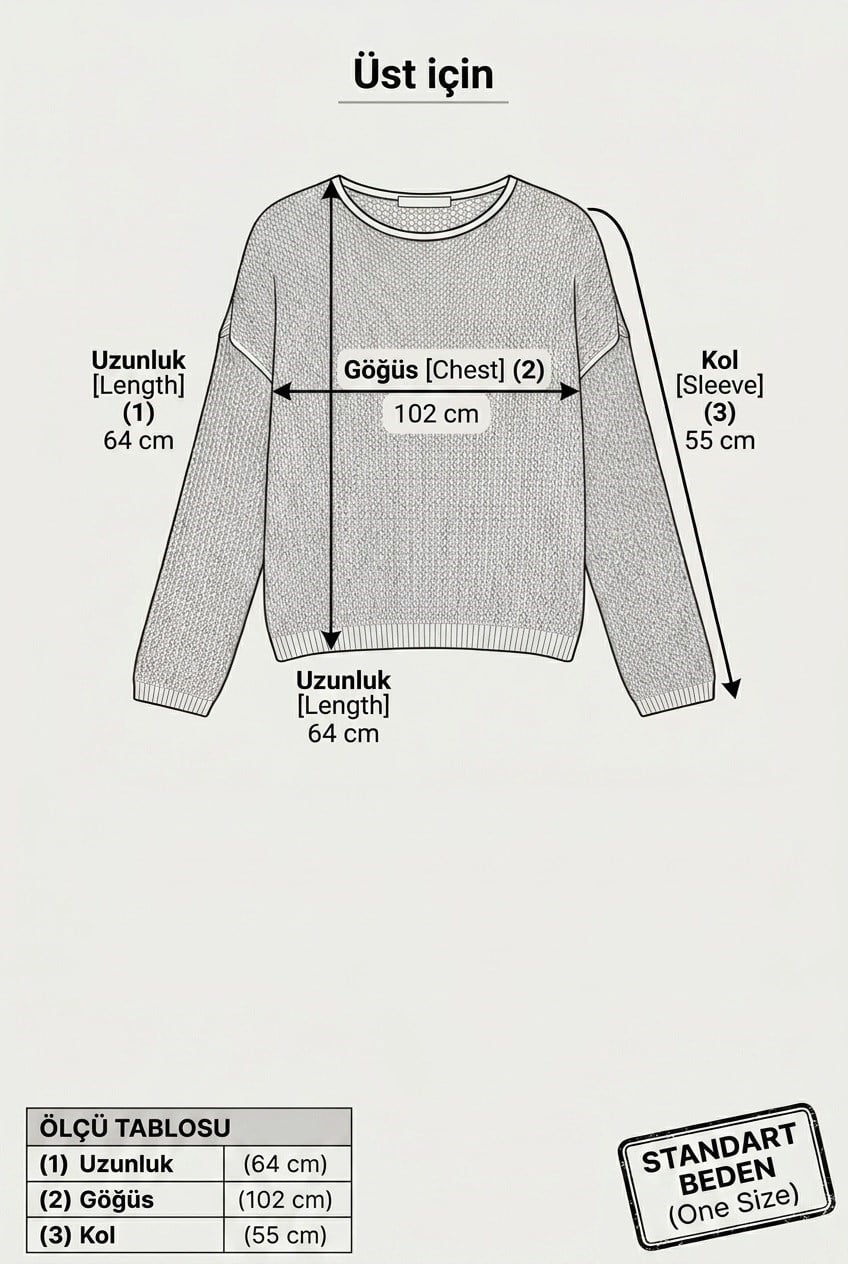Uzun Kollu Delikli File Örgü Triko Bluz – Oversize Rahat Kesim Kadın Kazak - SiyahDelikli File Örgü Triko Bluz Oversize Kadın Kazak | İstangul ButikTriko&KazakİSTANGÜL BUTİK