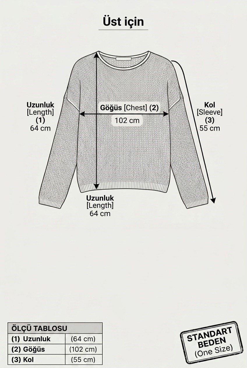 Uzun Kollu Delikli File Örgü Triko Bluz – Oversize Rahat Kesim Kadın Kazak - KahveDelikli File Örgü Triko Bluz Oversize Kadın Kazak | İstangul ButikTriko&KazakİSTANGÜL BUTİK