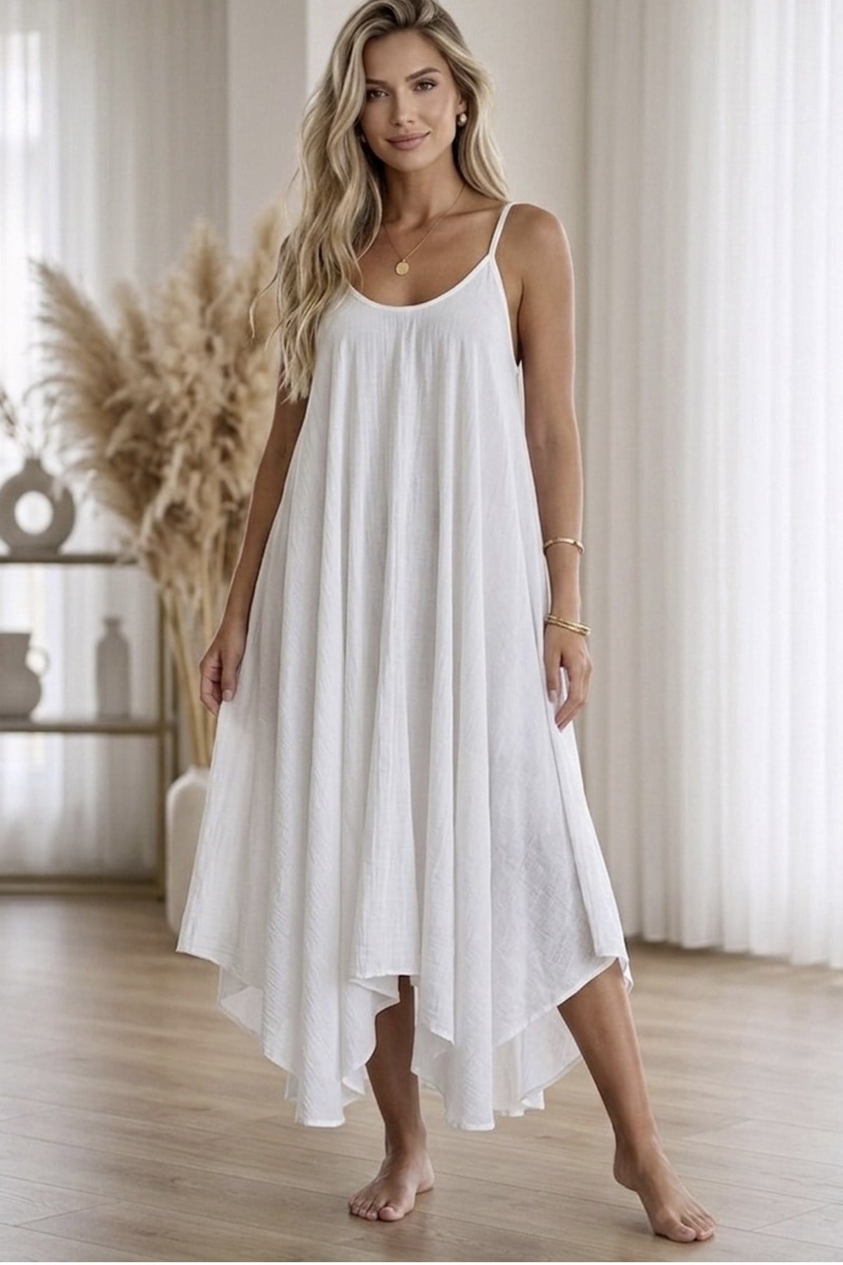 Bodrum Stil %100 Pamuk İtalyan Salaş Elbise – Oversize Katlı Rahat Yazlık Elbiseİç Göstermeyen Elbise Oversize Katlı Bodrum Stil Yazlık ElbiseELBİSEİSTANGÜL BUTİK