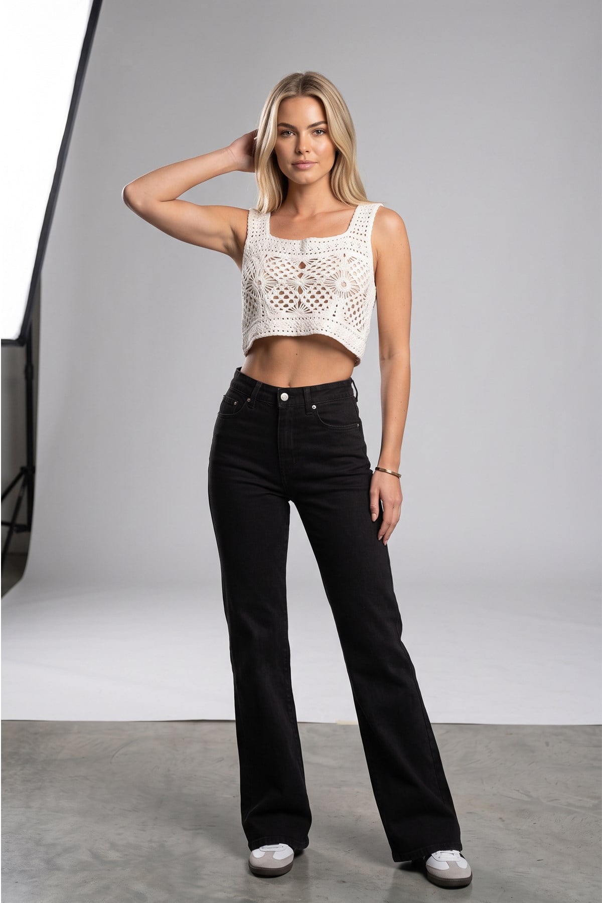 Kadın Yüksek Bel Likralı Wide Leg JeanJeanİSTANGÜL BUTİK