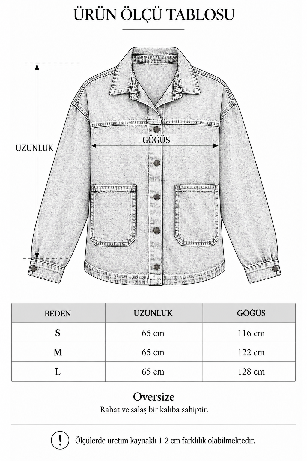 Kadın Açık Mavi Oversize Kot Ceket – Çift Torba Cepli Düğmeli Denim CeketKadın Açık Mavi Oversize Kot Ceket | Çift Torba Cepli Denim Ceket | İstangul ButikCeketİSTANGÜL BUTİK