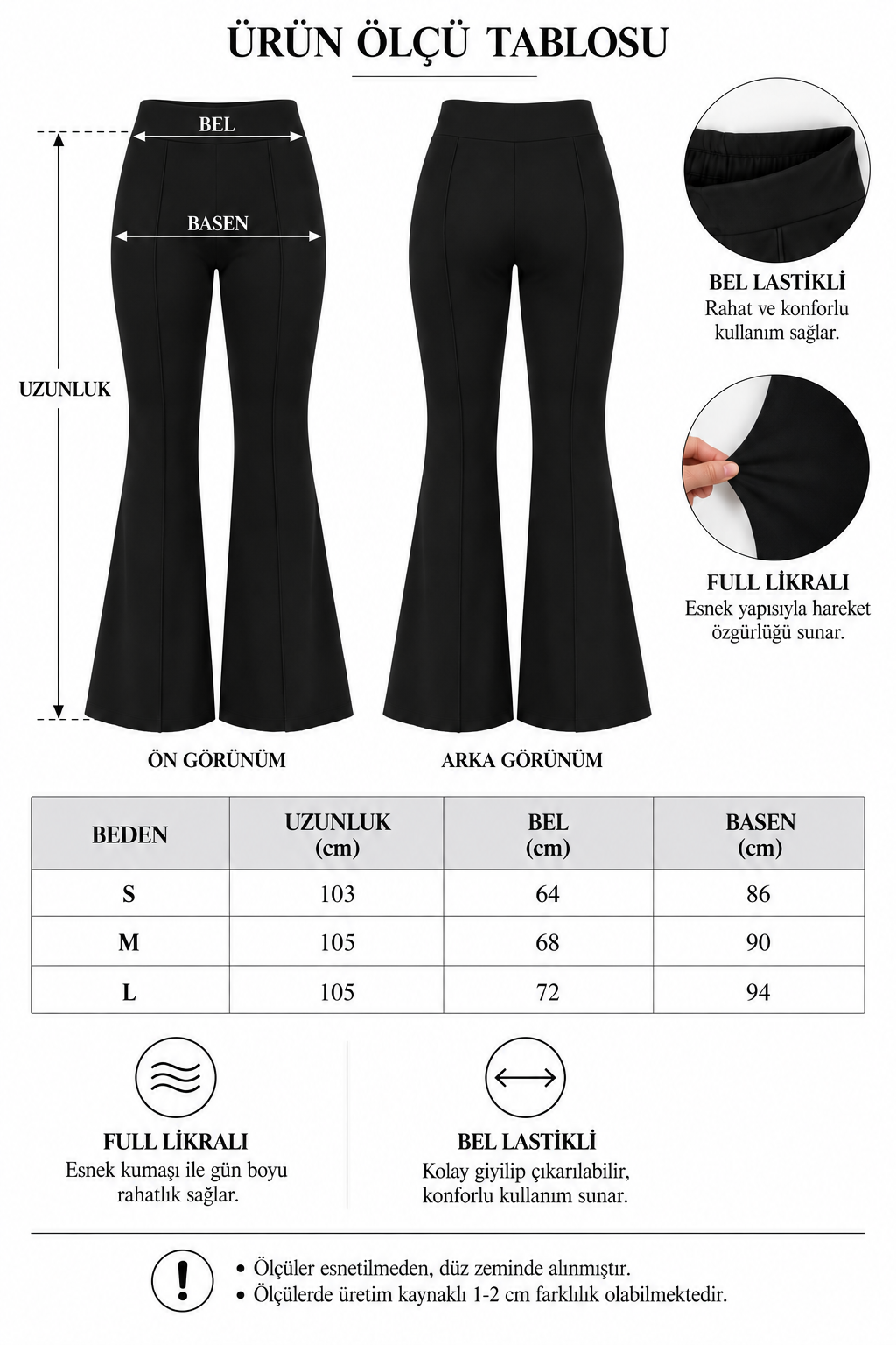 Kadın Yüksek Bel Ön Dikişli Full Esnek Modal İspanyol Paça Tayt Pantolon - KahverengiKadın Yüksek Bel Full Likralı Modal İspanyol Paça Tayt PantolonTaytİSTANGÜL BUTİK